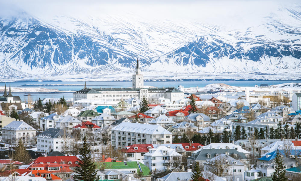 Island im Winter