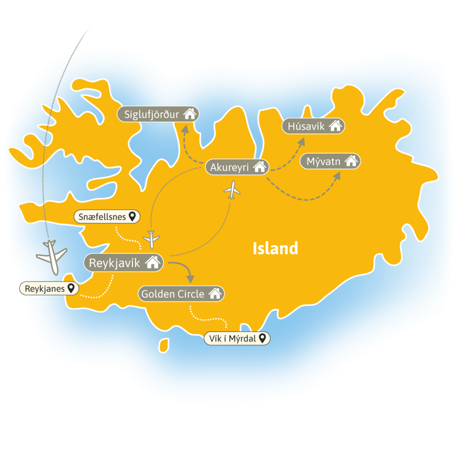 Island im Winter