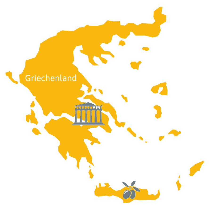 Landkarte Griechenland