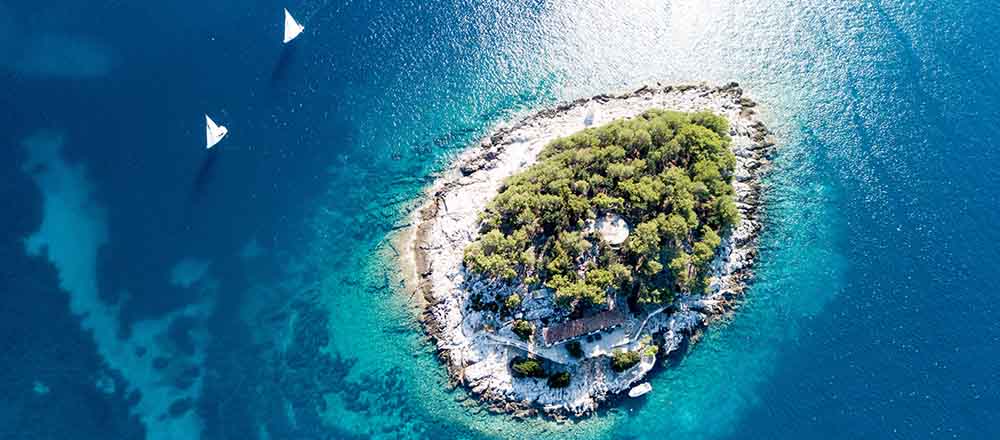Rundreise Kroatien mit dem Mietwagen - Kroatien Insel Insel Kroatien, individuelle Mietwagen-Rundreise durch Kroatien
