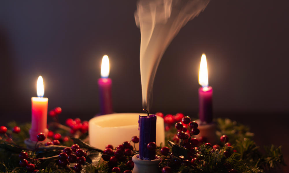 Weihnachten in Irland: Adventskranz